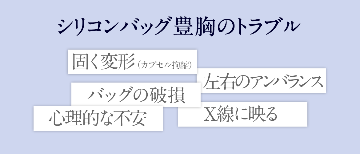 シリコンバッグ豊胸のトラブル